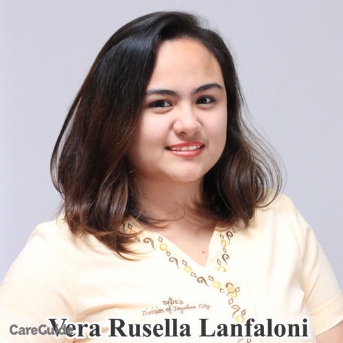 Canadian Nanny Provider Vera Rusella Lanfaloni's Profile Picture