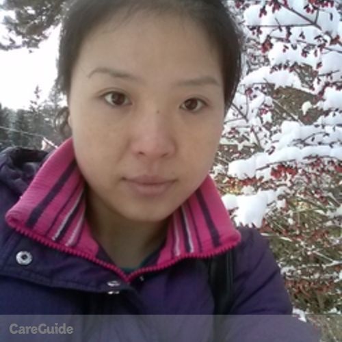 Canadian Nanny Provider Xinwen Wang's Profile Picture