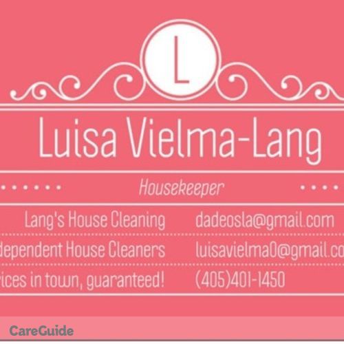 Housekeeper Provider Luisa Vielma-Lang's Profile Picture