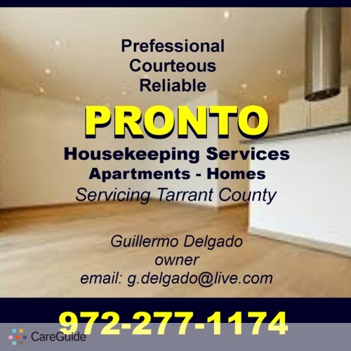 Housekeeper Provider Guillermo Delgado's Profile Picture