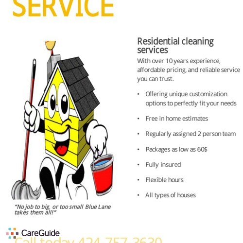 Housekeeper Provider Blue Lane Cleaning's Profile Picture