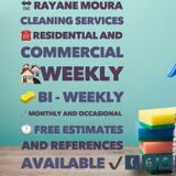 Rayane Moura, cleaning services, residential and commercial.