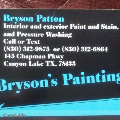 Painter Provider Bryson Patton's Profile Picture