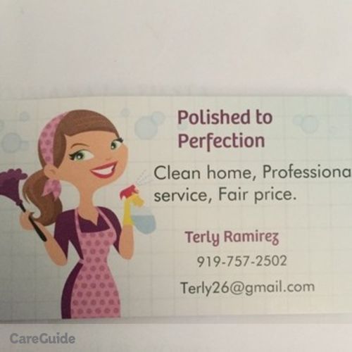 Housekeeper Provider Terly R's Profile Picture