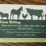 Farm Sitting