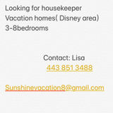 Looking for housekeeper