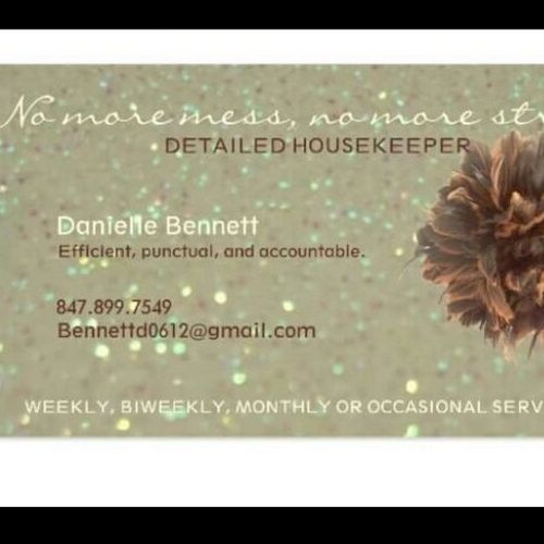 Housekeeper Provider Danielle Bennett's Profile Picture
