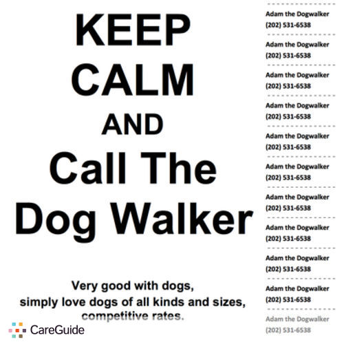Pet Care Provider Adam The Dogwalker's Profile Picture