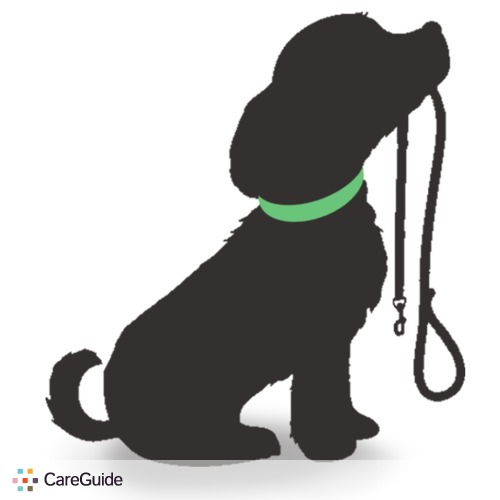 Leashed logo dog flipped