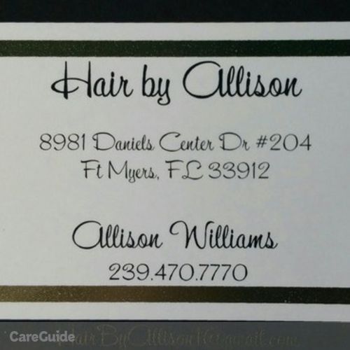 Photographer Job Allison W's Profile Picture