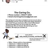 My name is Colleen Coleman. I have a sma housekeeping business. I do spring cleaning, organization, and more. I have a flyers
