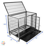 Steel Dog Crates on Wheels