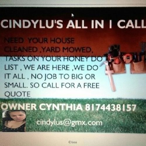Housekeeper Provider Cynthia R's Profile Picture