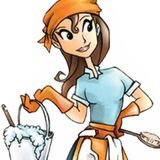 Brunette With A Bucket House Cleaning Service. Thorough & Hardworking. Immediate Availability