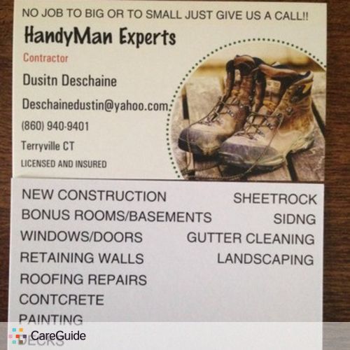 Handyman Provider Dustin Deschaine's Profile Picture
