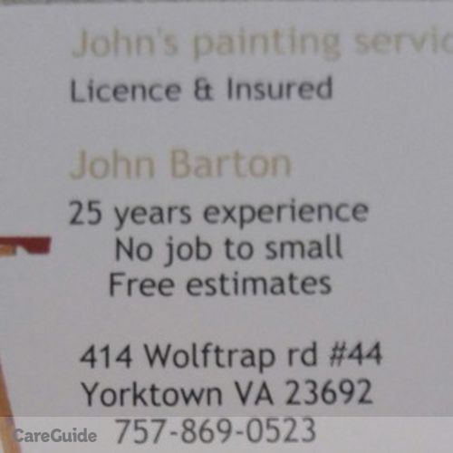 Painter Provider John Barton's Profile Picture