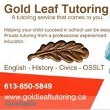 Ontario Certified Teacher - English/History/Literacy Tutor