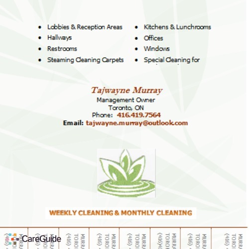 Housekeeper Provider Tajwayne M's Profile Picture