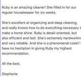 Housekeeper in Port Moody .. Belcarra.. coquitlam.. Vancouver
