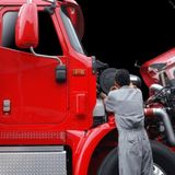 Heavy duty diesel truck repair mechanic