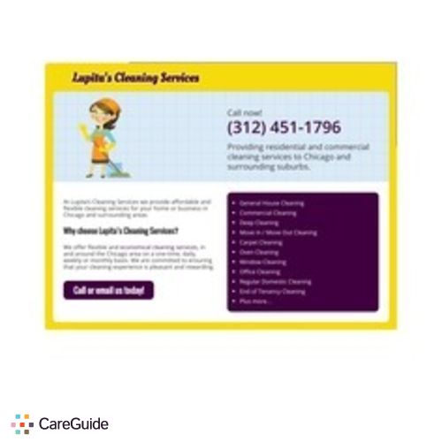 Housekeeper Provider Lupita L's Profile Picture