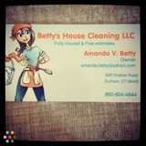 Betty's House Cleaning LLC fully insured and free estimates!