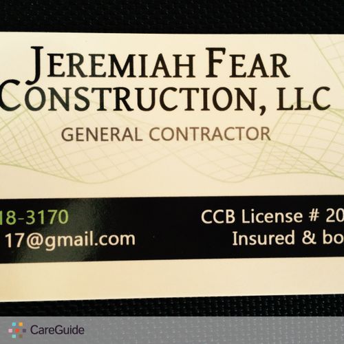 Painter Provider Jeremiah Fear's Profile Picture
