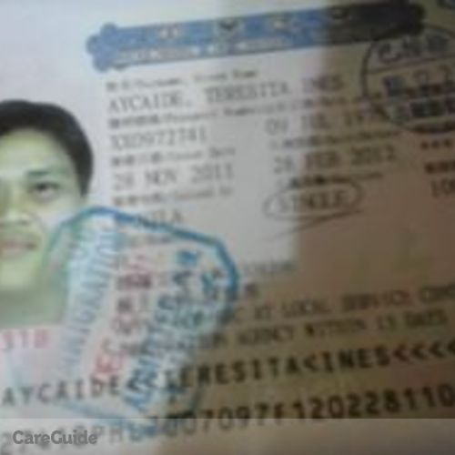 Canadian Nanny Provider Teresita A's Profile Picture