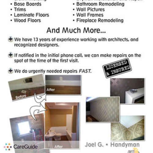 Painter Provider Handyman Joe Garci G's Profile Picture