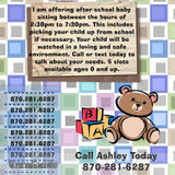 Part/or full time sitter