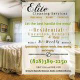 ELITE specializes in vacation rentals, Commercial, & Residential Cleaning