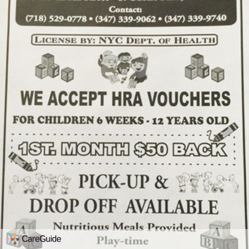 Child Care Provider Indrawattie H's Profile Picture