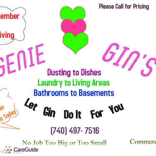 Housekeeper Provider Ginna F's Profile Picture