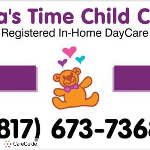 Child Care Provider Tina B's Profile Picture