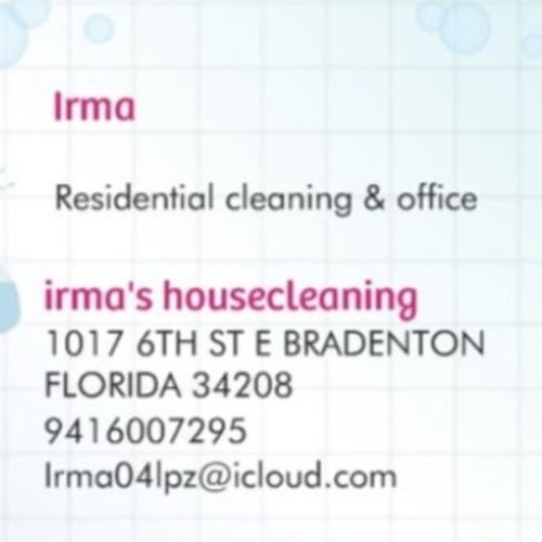 Housekeeper Provider Irma L's Profile Picture
