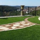Synthetic Artificial Turf & Rock Design Sod Grass as well