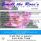 Smell The Rose's' Housekeeping Service.