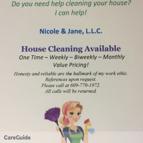 Housekeeper Provider Nicole K's Profile Picture
