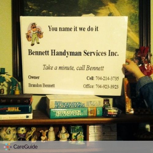 Handyman Provider Brandon Bennett's Profile Picture