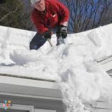 Snow and Ice Dam Removal Services,Top roof snow raking MA