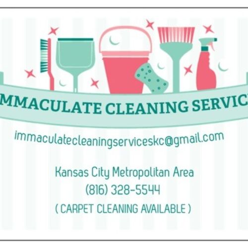 Housekeeper Provider Immaculate Cleaning Service's Profile Picture