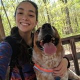 Hi! I'm Sam. I am an experienced dog walker, dog sitter, foster, and trainer with a big love for all animals!