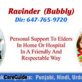Personal Support To Seniors In Brampton, Mississauga