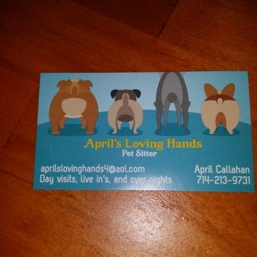 Pet Care Provider April C's Profile Picture