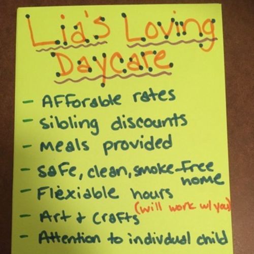 Child Care Provider Lia J's Profile Picture