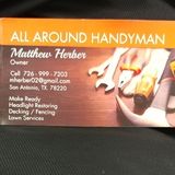 Hello My name is Matthew Herber, I am a All Around Handyman. I am offering great and reliable work at a great price!