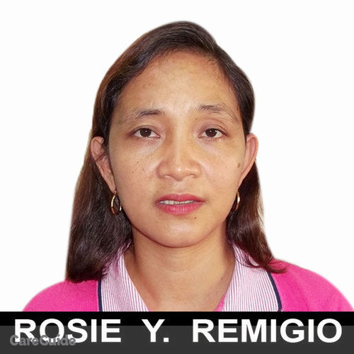Canadian Nanny Provider Rosie Remigio's Profile Picture