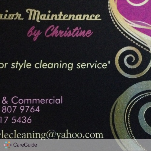 Housekeeper Provider Interior Maintenance by C's Profile Picture