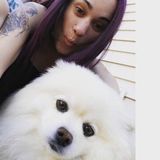 Young energetic pet lover