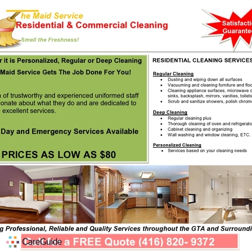 Housekeeper Provider The Maid Service C's Profile Picture